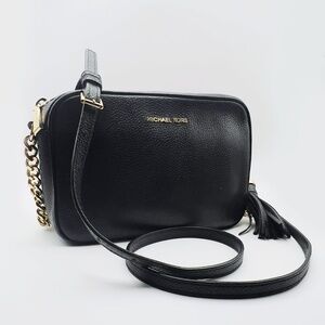 Micheal Kors Ginny Leather Crossbody Bag